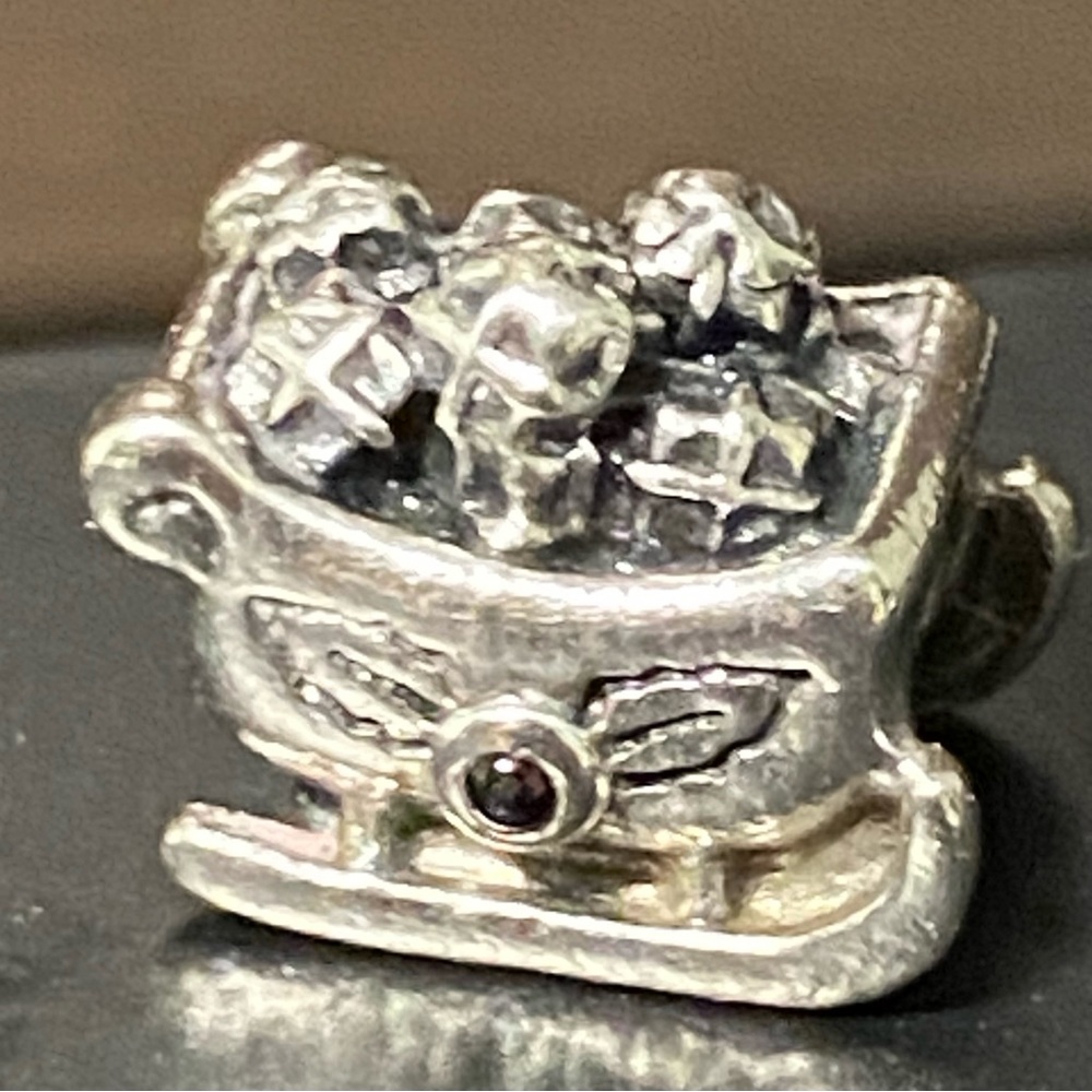 Pandora Christmas Sleigh Sterling Silver Charm